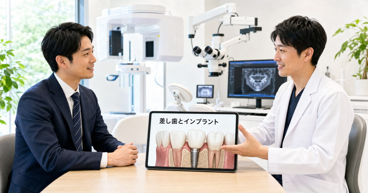 前歯の差し歯が限界?インプラントとの違いや仕事に影響しない選び方