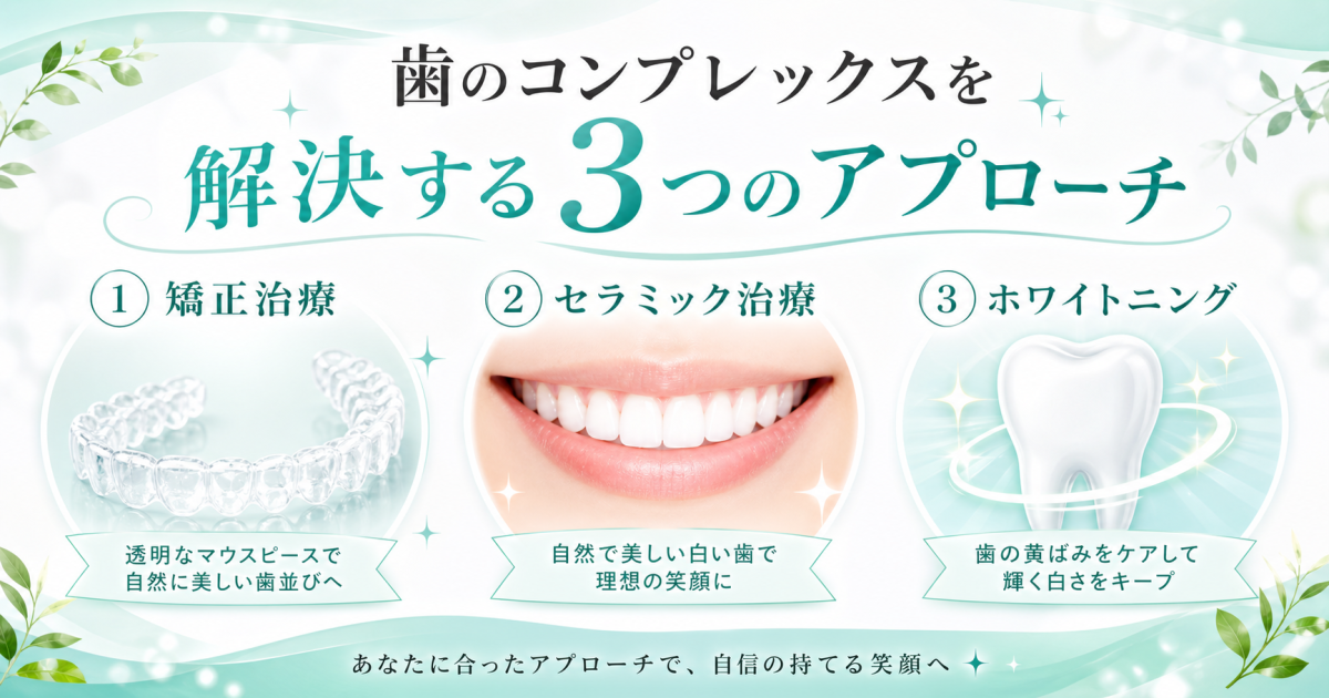 なぜ歯のコンプレックスで笑えなくなるのか?抱えがちな悩みと放置するリスク