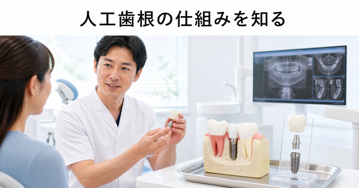 人工歯根の仕組みとは?他の治療選択肢と比較する3つのポイント