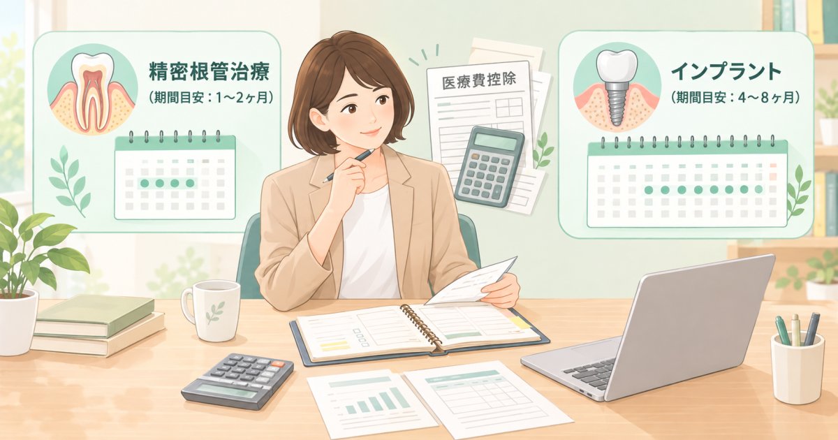 精密根管治療とインプラント治療の違いを多角的に検証