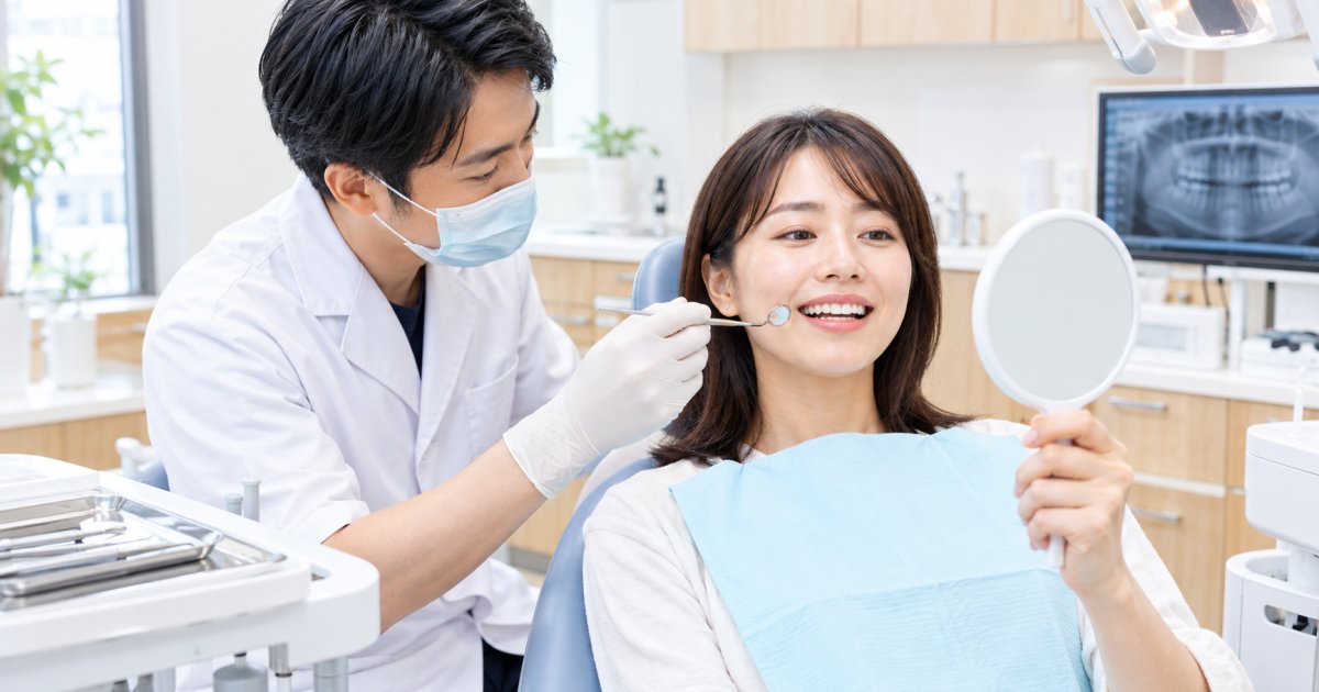 笑うと奥歯の銀歯が見えるのは、交換を急ぐ理由になる?